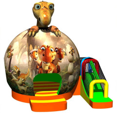 Dinosaur Dome Bouncy Castle Slide