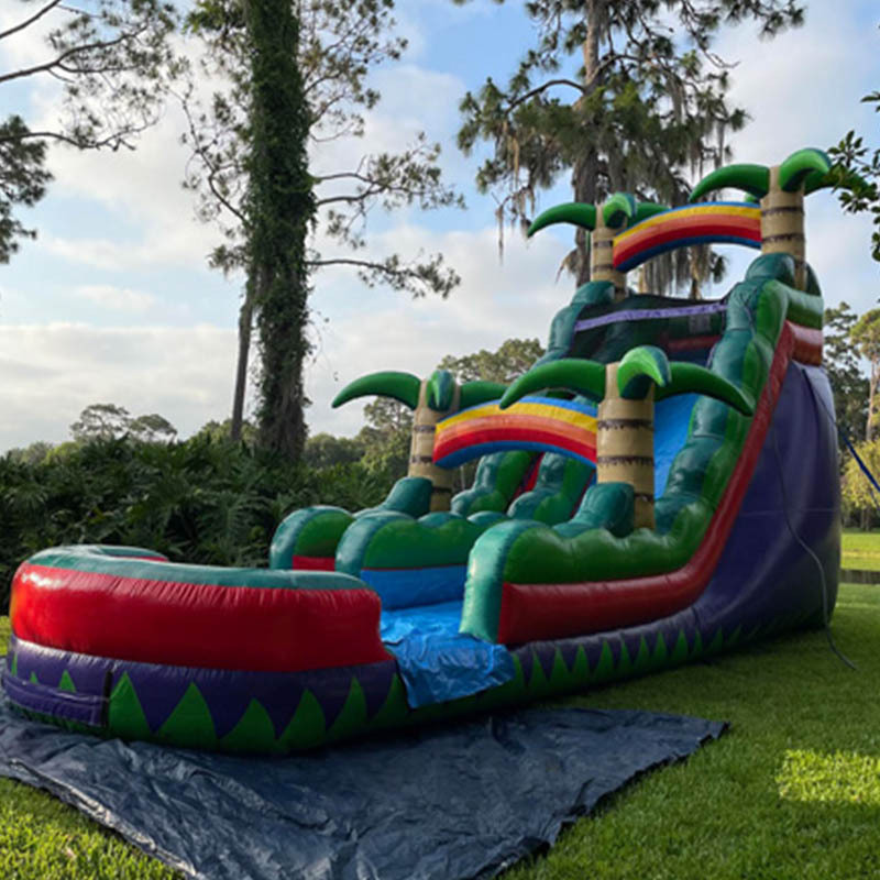 20ft Tropical Rainbow Waterslide