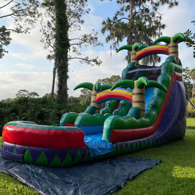 20ft Tropical Rainbow Waterslide