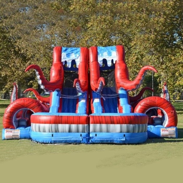 Kraken Octopus Obstacle Water Slide