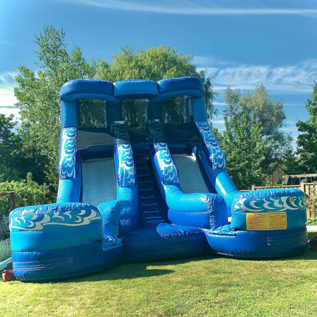 18ft Dual Lane Wave Waterslide
