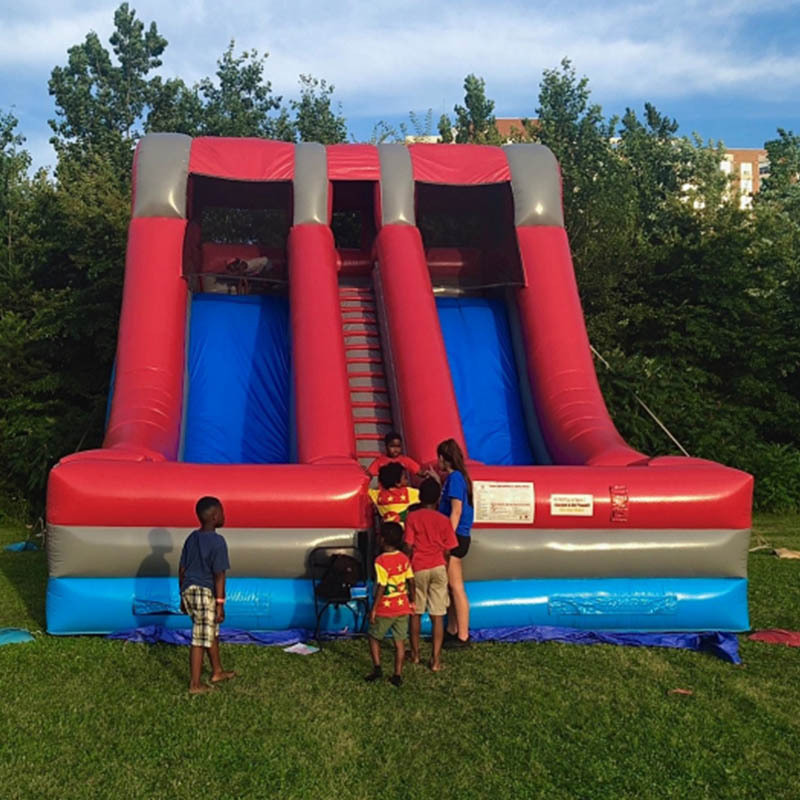 Red Blue Dual Lane Slide