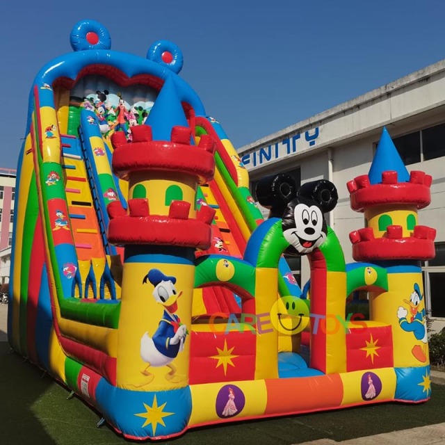 Giant Mickey Castle Slide