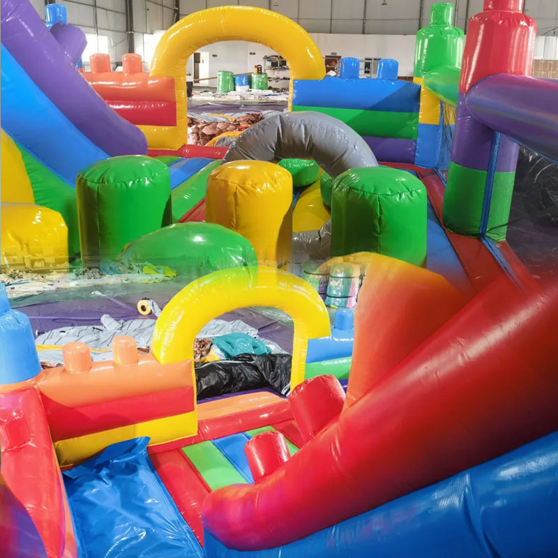 Building Block Bounce Slide Playground