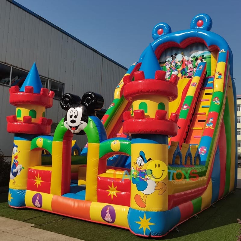Giant Mickey Castle Slide