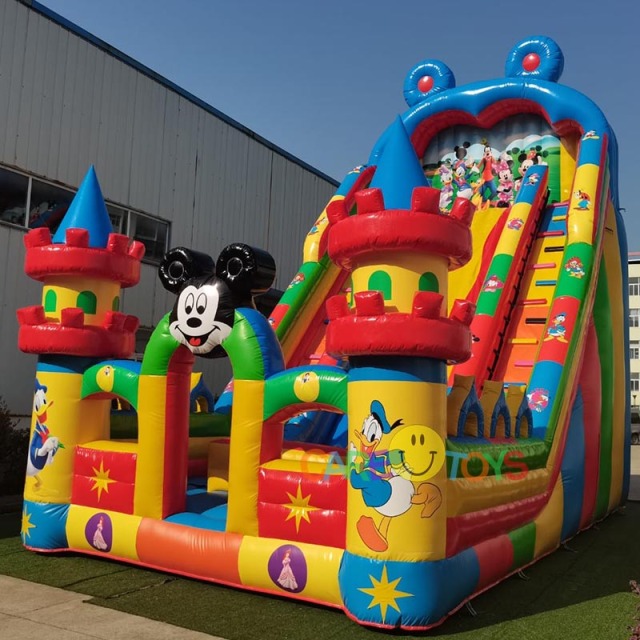 Giant Mickey Castle Slide