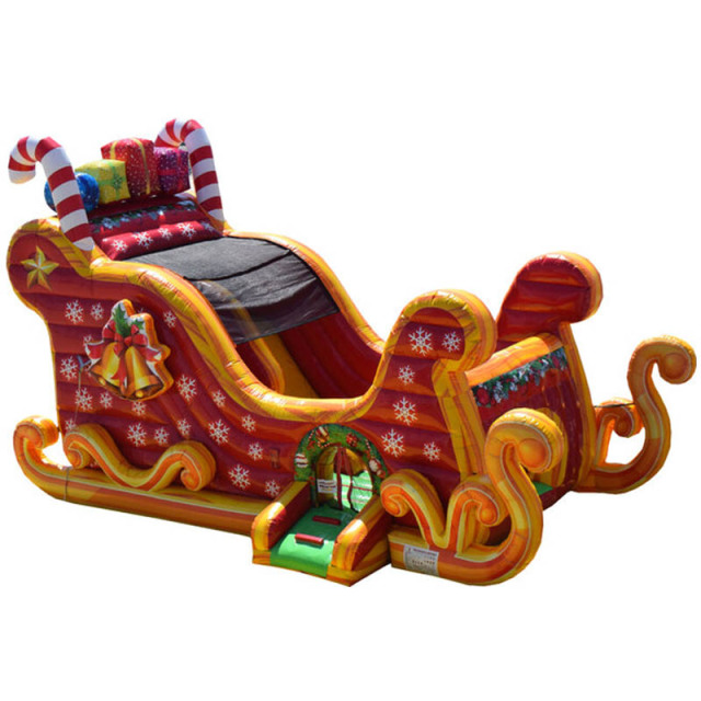 3D Santa Sleigh Christmas Slide
