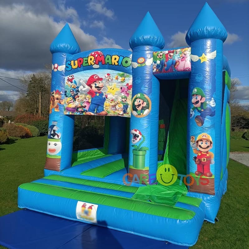 Super Mario Jumping Castle With Slide