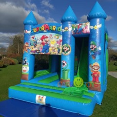 Super Mario Jumping Castle With Slide