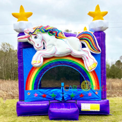 Rainbow Unicorn Air Bouncer