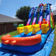 16ft Dual Lane Blocks Waterslide