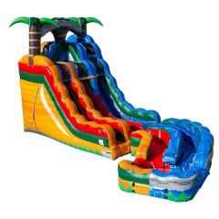 20ft Tropical Blend Twister Slide