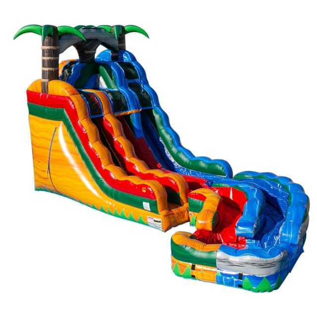 20ft Tropical Blend Twister Slide