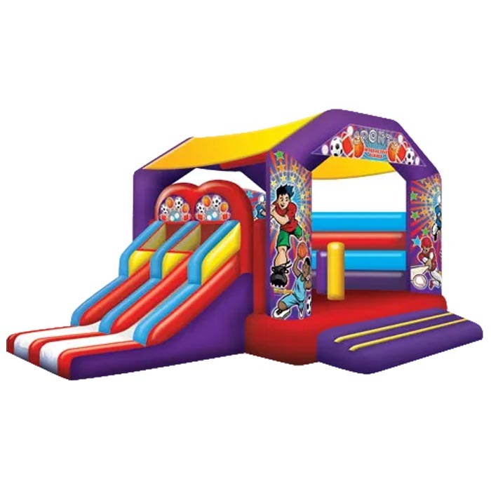 Sports Bouncy Castle With Slide