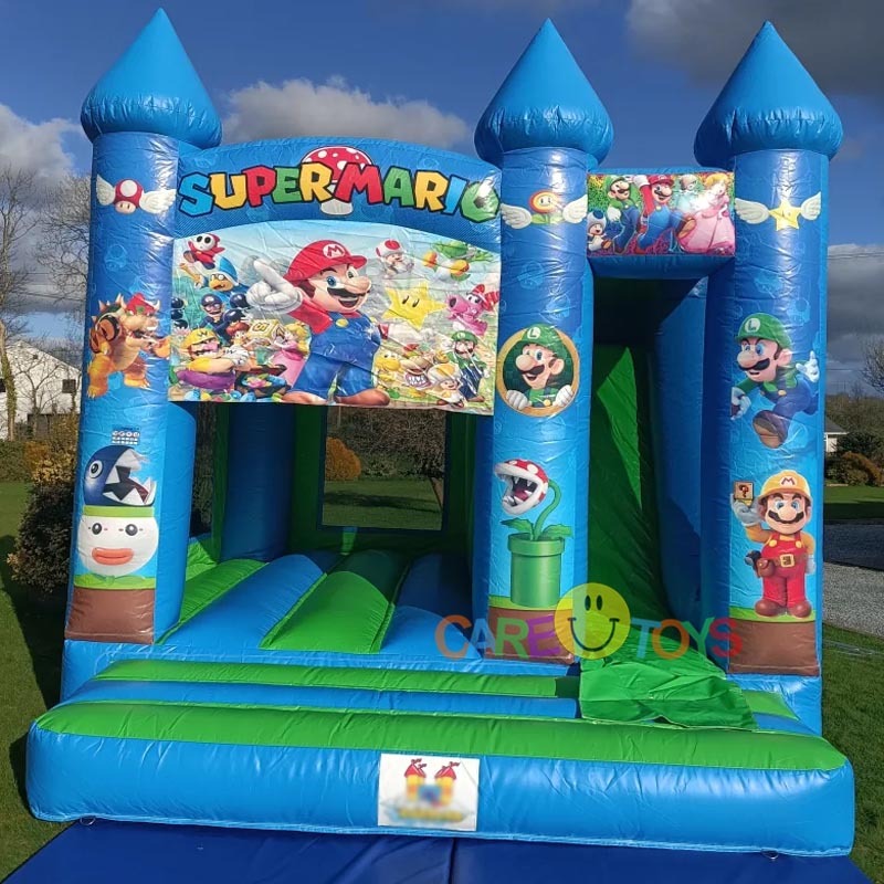 Super Mario Jumping Castle With Slide