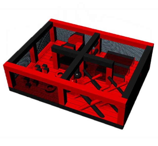 Custom 10*8m Jumping Castle For Martial Art Academy