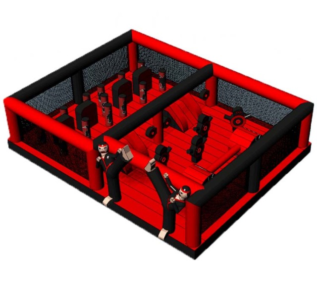 Custom 10*8m Ninja Martial Art Bounce Playground