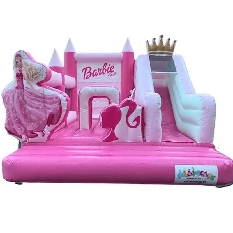 Pink Barbie Bouncy Castle w/ Slide