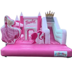 Pink Barbie Bouncy Castle w/ Slide