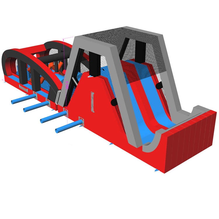45ft Ninja H2O Challenge (red/black)