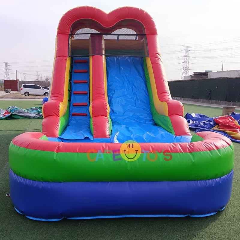 14ft Backyard Rainbow Waterslide