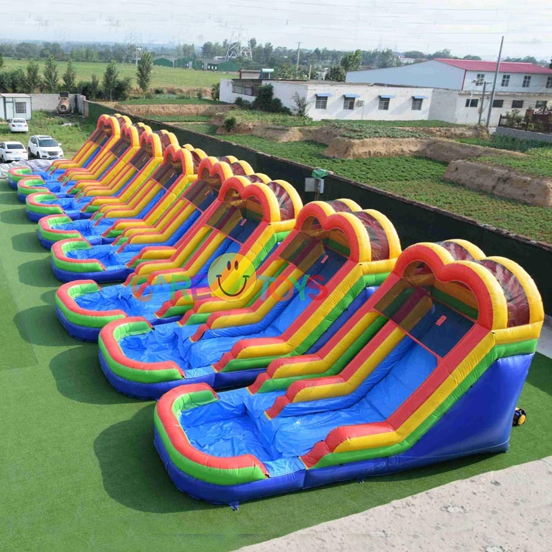 14ft Backyard Rainbow Waterslide