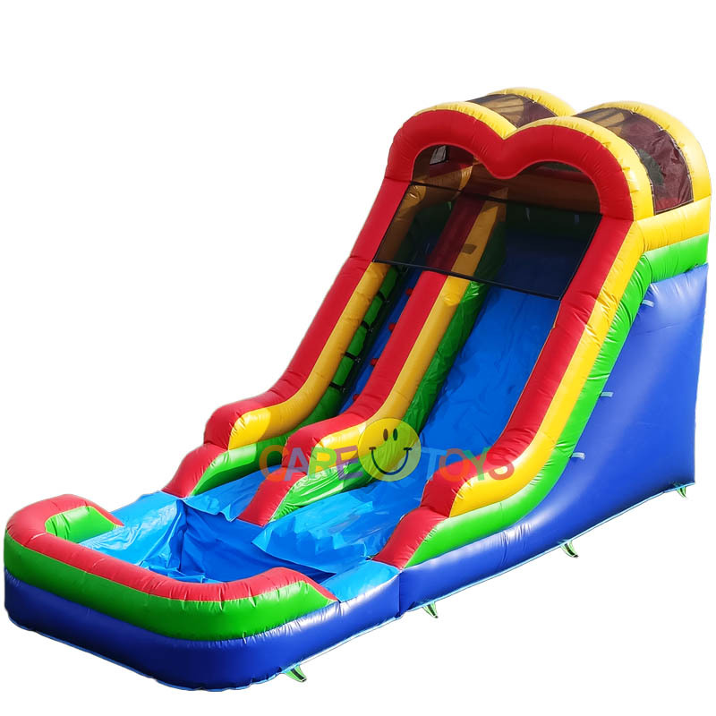 14ft Backyard Rainbow Waterslide