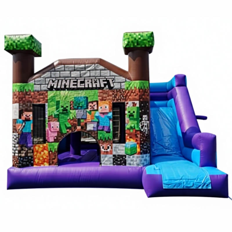 Minecraft Inflatable Slide Minecraft Bounce Slide Combo