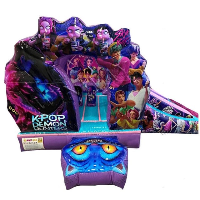 K-pop Demon Hunters Bounce House w/ Slide