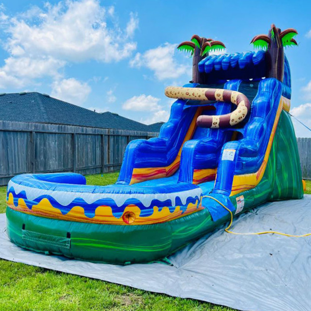 15ft Hidde Jaguar Water Slide