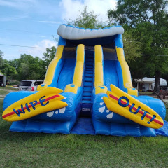 Dual Lane Wipe Out Waterslide