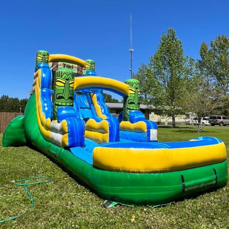 20ft Tiki Island (Single Lane) Water Slide