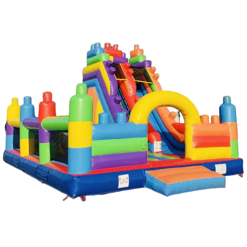 Building Block Bounce Slide Playground