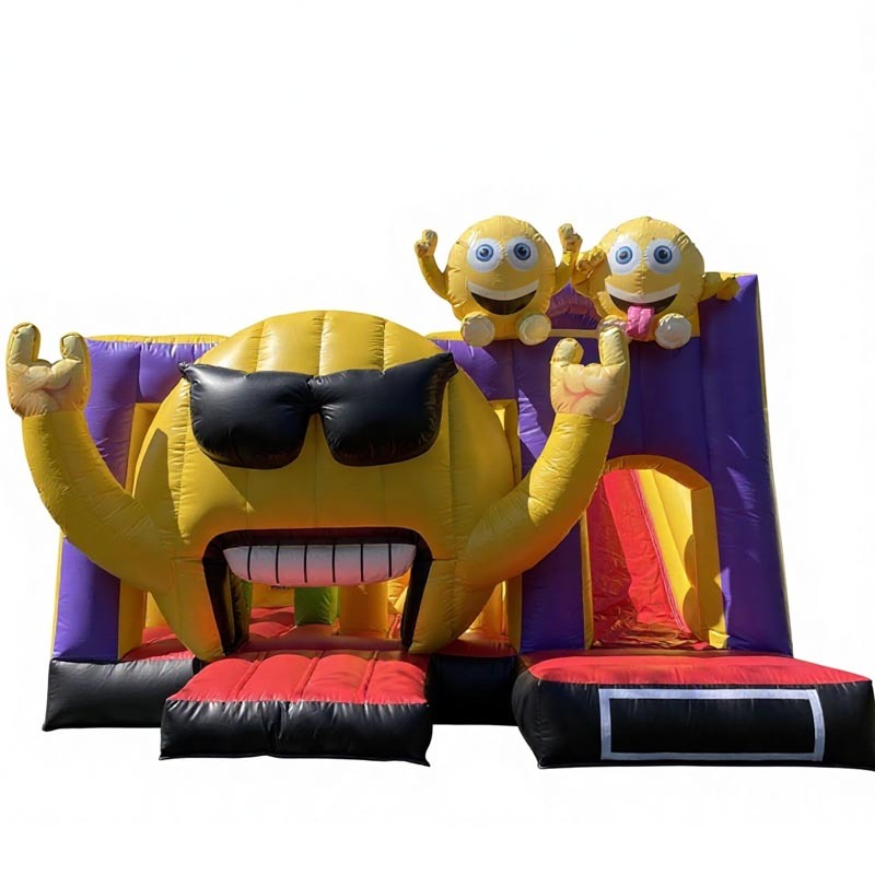 Emoji Bouncy Castle w/ Slide