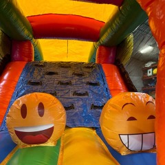 Mini Emoji Obstacle Bouncy Slide