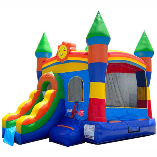 Rainbow Emoji Bounce Front Slide