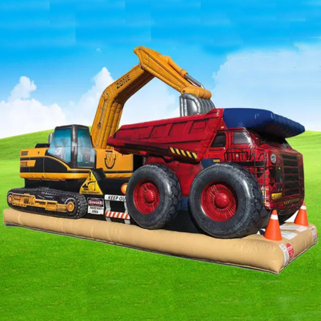 Construction Zone Dump Truck Obstacle Course