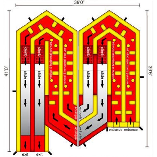 Ultimate Double Rush Obstacle Course