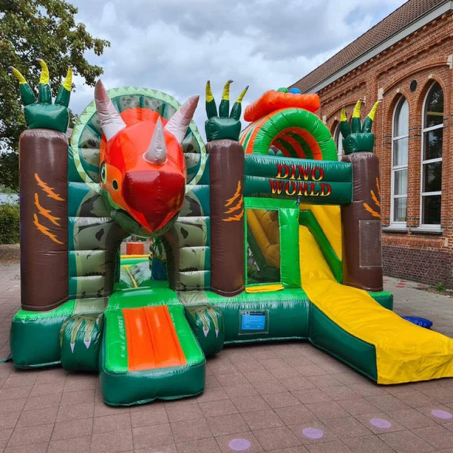 Dino World Bouncy Castle w/ Slide