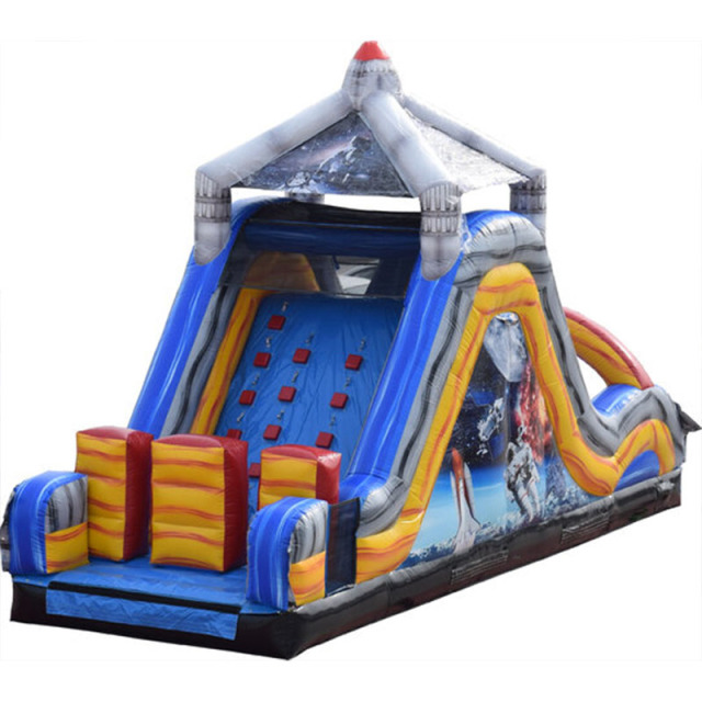 Rocket Inflatable Obstacle Climbing Slide