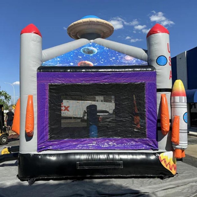 Rocket & Astronaut Moon Bounce