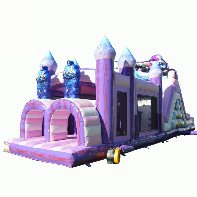 K-pop ShapeShifter Bounce House Obstacle Course with Water Slide
