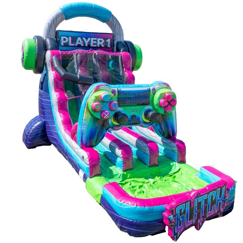 22ft Gaming Controller Dual Lane Water Slide