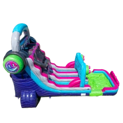 22ft Gaming Controller Dual Lane Water Slide