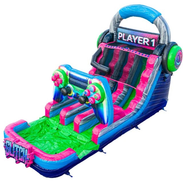 16ft Gamer's Paradise Dual Lane Water Slide