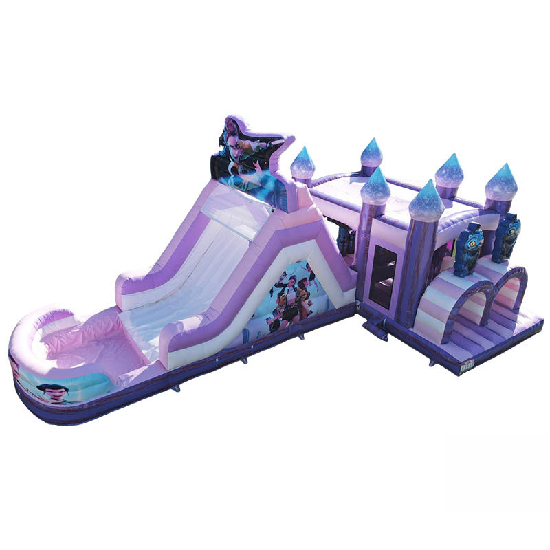 K-pop ShapeShifter Bounce House Obstacle Course with Water Slide