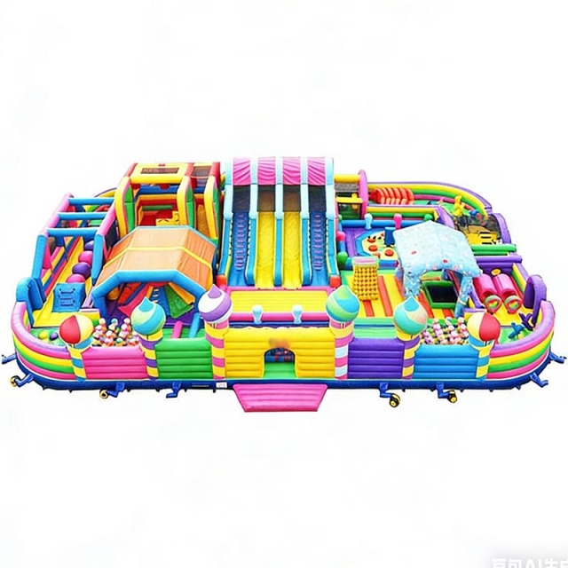 30*20m Large Outdoor Inflatable Games World