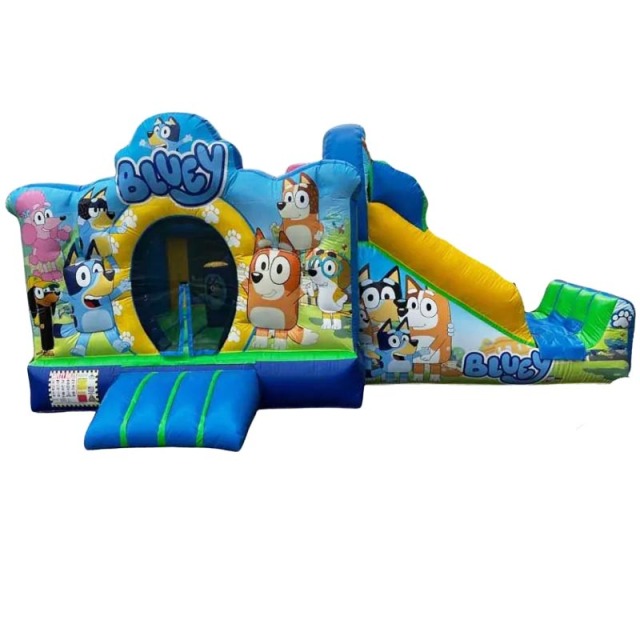 Mini Bluey Inflatable Castle with Slide Combo