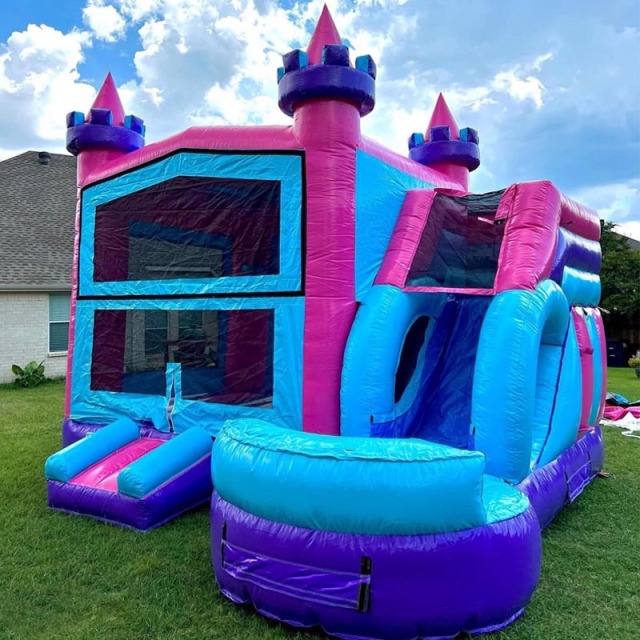 Classic Banner Bouncing Castle with Slide
