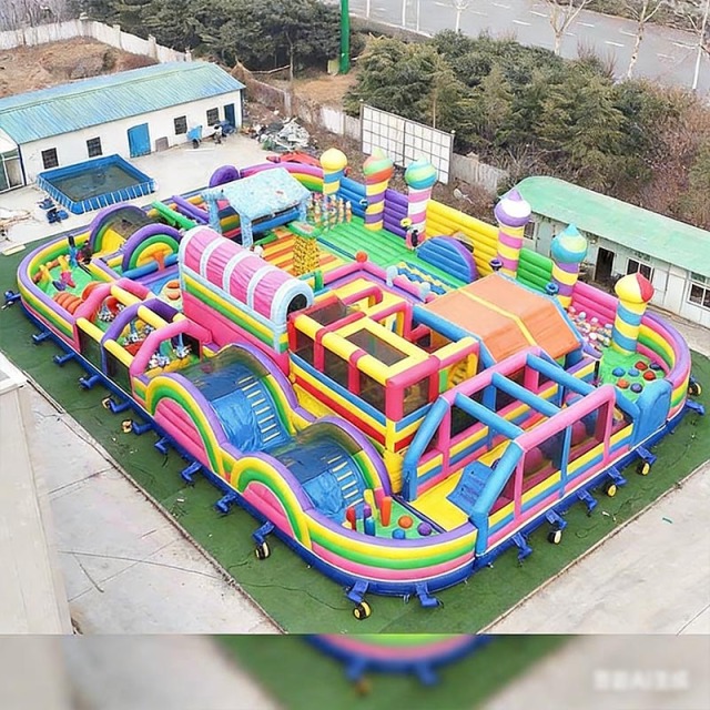30*20m Large Outdoor Inflatable Games World